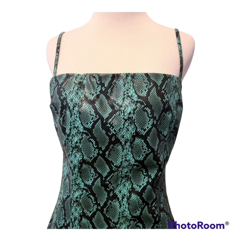 TIGER mist faux leather snake print dress - Picture 5 of 5